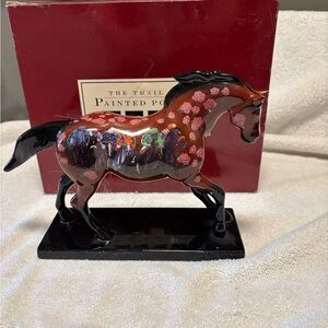 Decorative Horse Figurine - Retired Run for the Roses Painted Ponyy